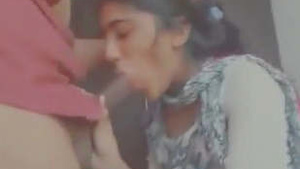 Beautiful girlfriend deep throats and fucks a big cock in her mouth