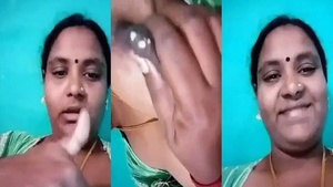 South Indian aunty with big boobs breasts in Chennai sex video