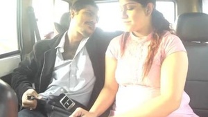 Hardcore sex in the car with sexy girlfriend