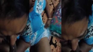 The neighbors wife indulges in oral sex with her black lover