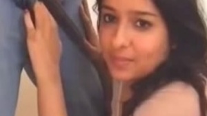 Big Boobed Girlfriend Gives Her Boyfriend a Handjob and Pussy Massage in Hot Video