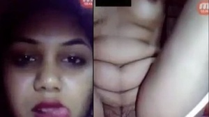 A stunning girl indulges in some solo play with her pussy