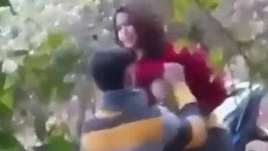 Outdoor Lovers Romance Caught On Cam