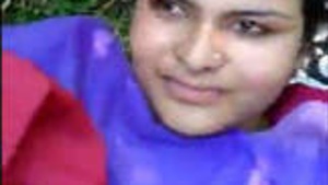 Beautiful young girl gets fucked hard by her lover in the jungle