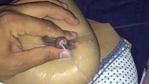 Husband Breastfeeds Desi Wife with Milky Tits and Splashes