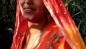 In the jungle Village woman