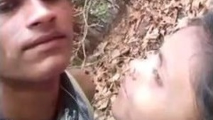 In jungle Village teen couple fucking