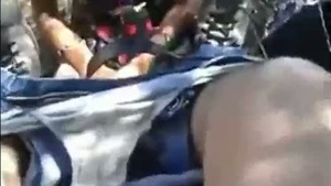 Young couple enjoys outdoor fun in the park