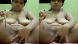 Desi Girl Gets Naughty on Video Call: Fingering Herself to Orgasm
