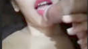 Beautiful wife-Patan flaunts her big boobs and gives a blowjob