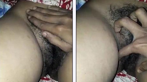 Desi woman dark pussy play and recording by her husband