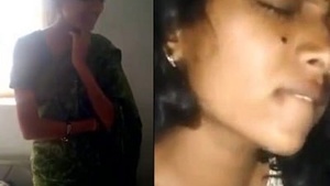 Very horny brunette girl mms