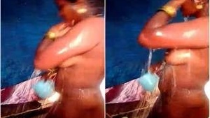 Exclusive Video of Tamil Wife Bathing with Husband in Captivity