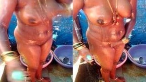 Wife Takes a Bath in Husbands Control