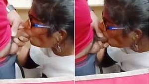 Desi girl gives her boss a mind-blowing blowjob in the office