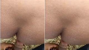 Part 2: Mallus outdoor fucking session with her fingers and a dildo