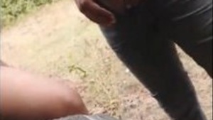 Desi Aldeia couple caught fucking outdoors