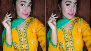 Amateur Indian Girl Teases with Her Big Breasts and Pussy