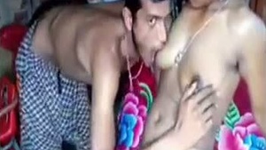 Indian auntie and young boy engage in a steamy lesbian encounter