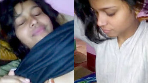 Cute Indian girl flaunts her new assets to her boyfriend