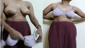 Amateur Indian Girl Shows Off Her Cute Tits in Part 4