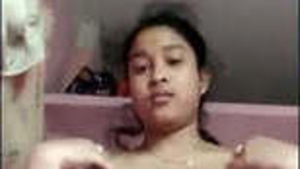 Desi Girl with Big Breasts Teases and Shows Her Pussy