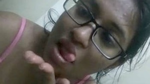 Desi Horny Ebony cat showing her big ass n pussy