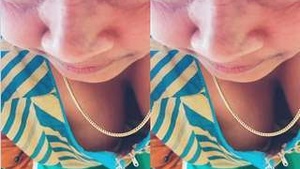 Amateur desi auntys breasts are on full display