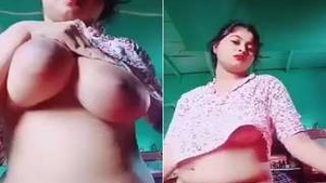 Desi Girl with Big Breasts and Pussy Teases in Exclusive Video