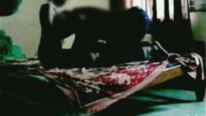 Hidden-camera footage of an indian couple having hot sex in a hostel