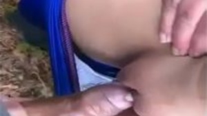 Indian couple having hard sex in the park