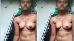 Amateur Telugu Girl Teases with Her Breasts and Pussy
