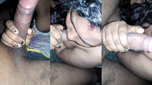 New mallu aunt gives a delicious blowjob