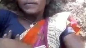 Desi village girl outdoor fun