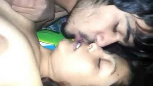 Indian couple deep kissing fuck