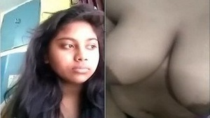Desi Girls Exclusive Video Call: Watch Her Show Off Her Wet and Cute Boobs