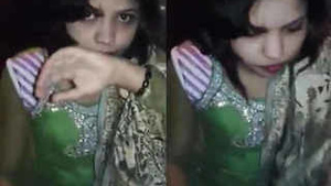 Neighbour Bhabhi in green suit gives a steamy blowjob to her boyfriend with wide audio