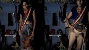 Dehatis wife takes selfies with her MMS device in 368 video