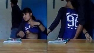 Desi Girl Gets Naughty with Her Fingers and Sucks on Her Teachers Breasts