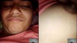 Exclusive Video Call: Vintage Girl Reveals Her Nipples