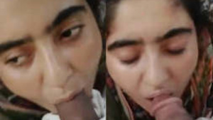 Paki Patans boobs bounce as she gives an intense blowjob