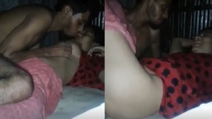 Newlyweds explore their sexual desires in the night
