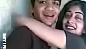 Indian couples outdoor kiss in a steamy video