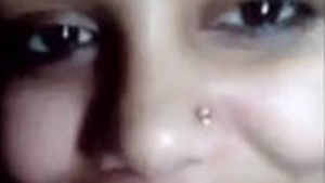 Beautiful solo girl showing and hard pussy licking and fingering