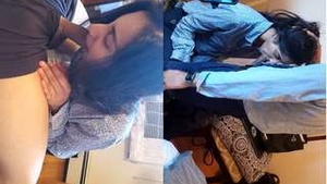 Desi girl gives a sensual blowjob and gets fucked in this amateur porn video