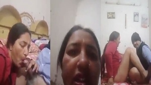 Mature aunt films herself having sex in her own home