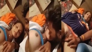 Husband records his wifes breasts and vagina on camera