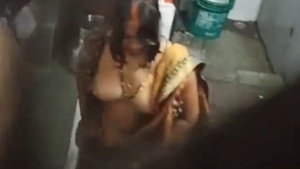 Married Bhabi After Fucking Wearing Saree Secretly Captured
