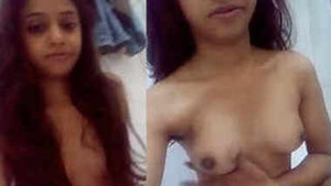 Skinny teens sneaks in the bathroom to finger own XXX sissy