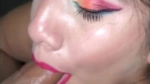 Beautiful Desi escort sucking cock